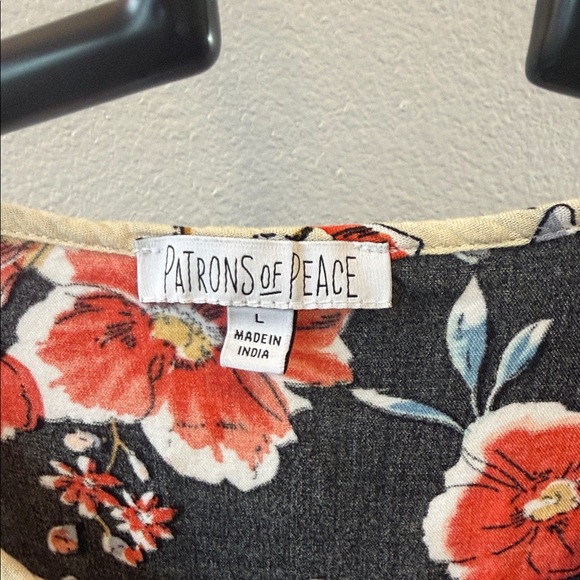 Patrons of Peace Boho Tunic Dress with Tie Neck👗 - Picture 2 of 9